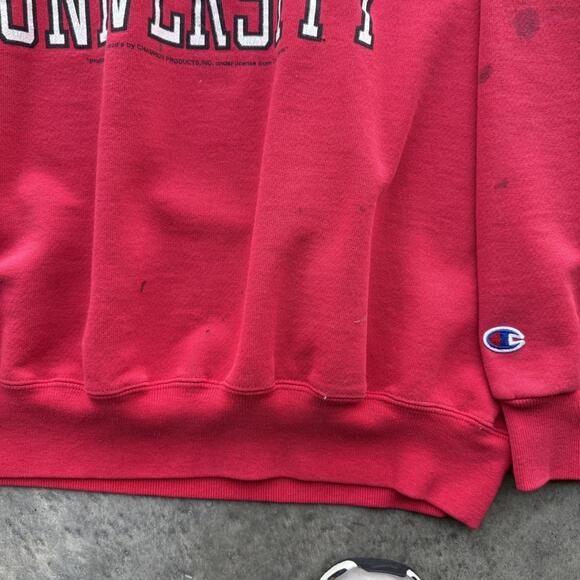 Vintage Champion Ohio State buckeyes red sweatshirt size XL - Picture 4 of 7